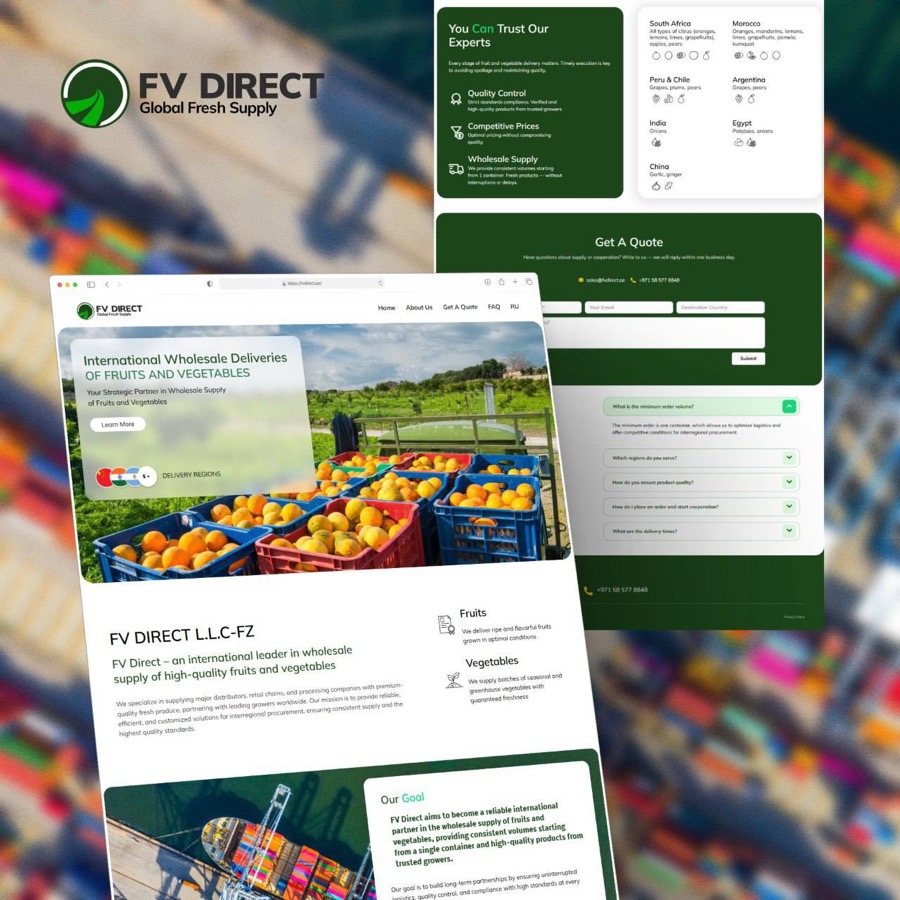 FV Direct website